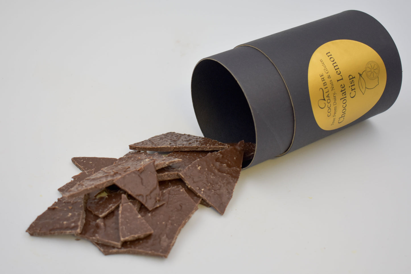 Dark Chocolate Lemon Crisp | 120g | Dairy Free | Vegan | Nut Free | Gluten Free |