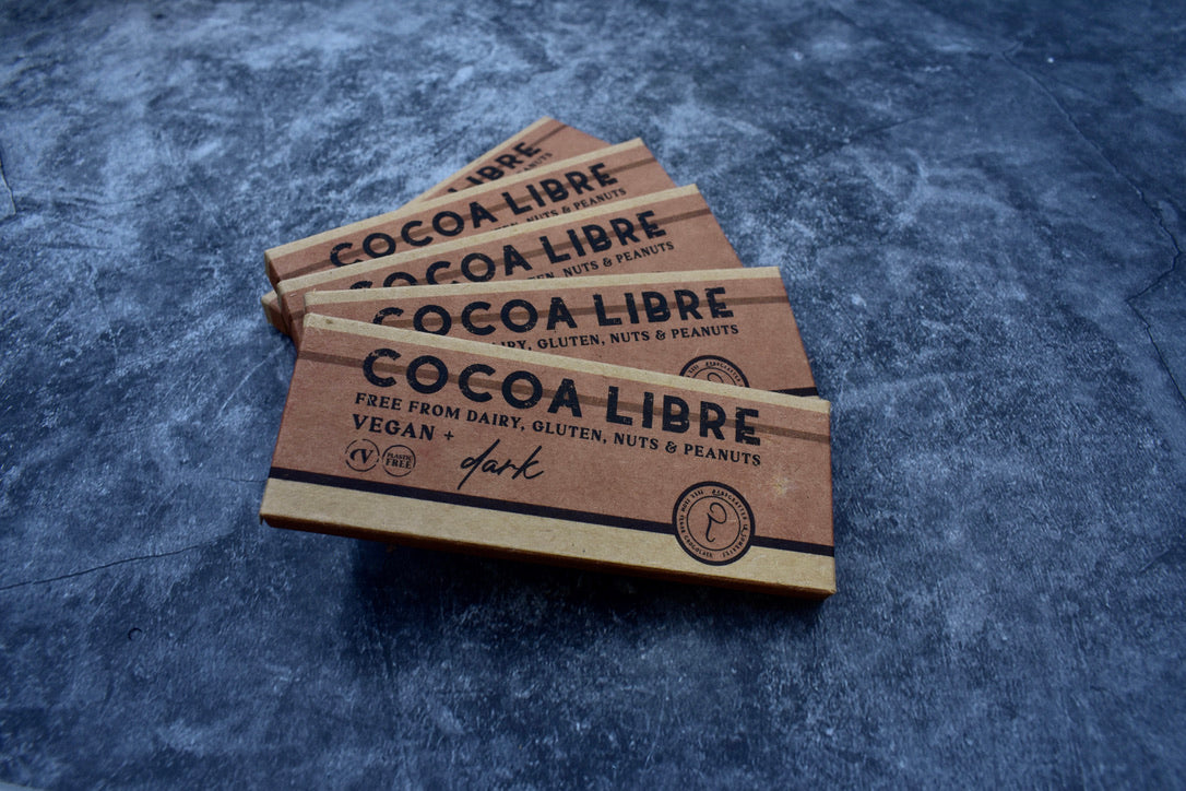 Mini tavoletta di cioccolato fondente | 35 g senza lattosio vegano