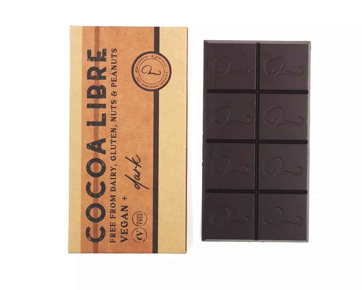 Dark Chocolate Bar | 85g Dairy Free Vegan - Cocoa Libre