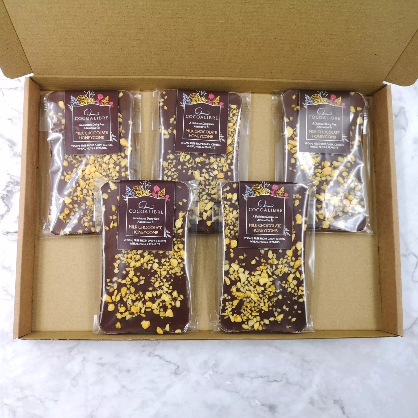 Honeycomb Rice Milk Chocolate Slab | 100g Dairy Free Vegan - Cocoa Libre