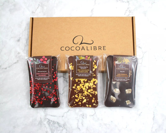 Three Slab Chocolate Selection Pack | 300g Dairy Free Vegan - Cocoa Libre