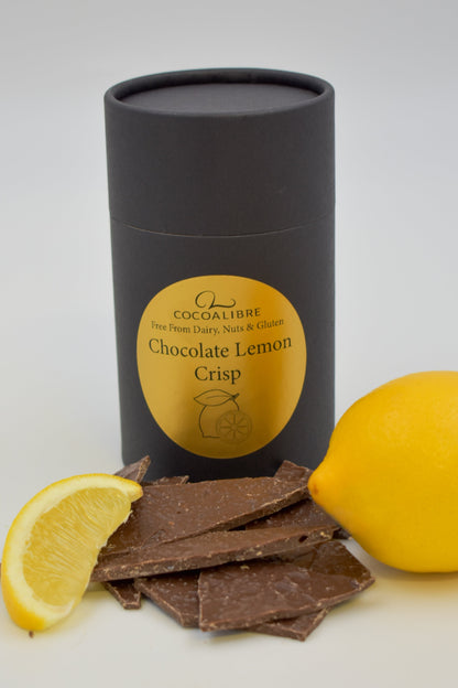 Dark Chocolate Lemon Crisp | 120g | Dairy Free | Vegan | Nut Free | Gluten Free |