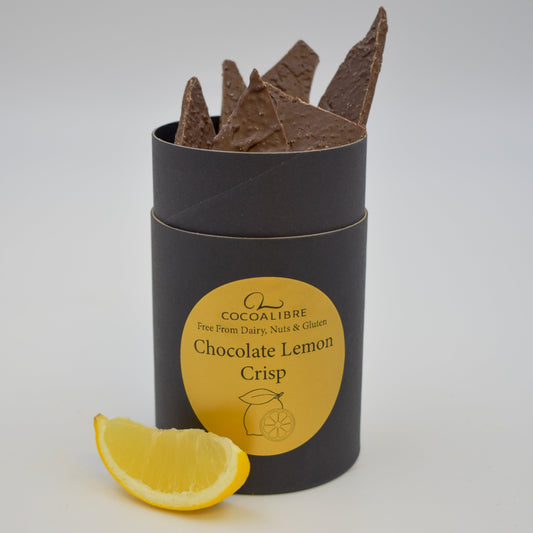 Dark Chocolate Lemon Crisp | 120g | Dairy Free | Vegan | Nut Free | Gluten Free |