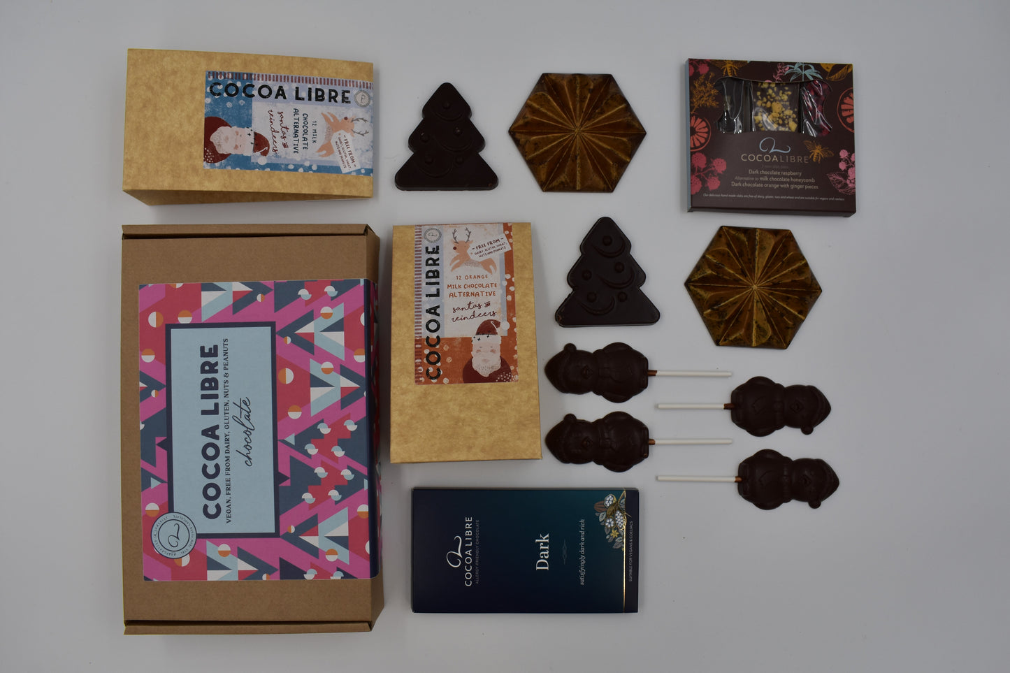 Christmas Chocolate Gift Box - Dairy-Free |  Gluten-Free | Nut-Free | Vegan