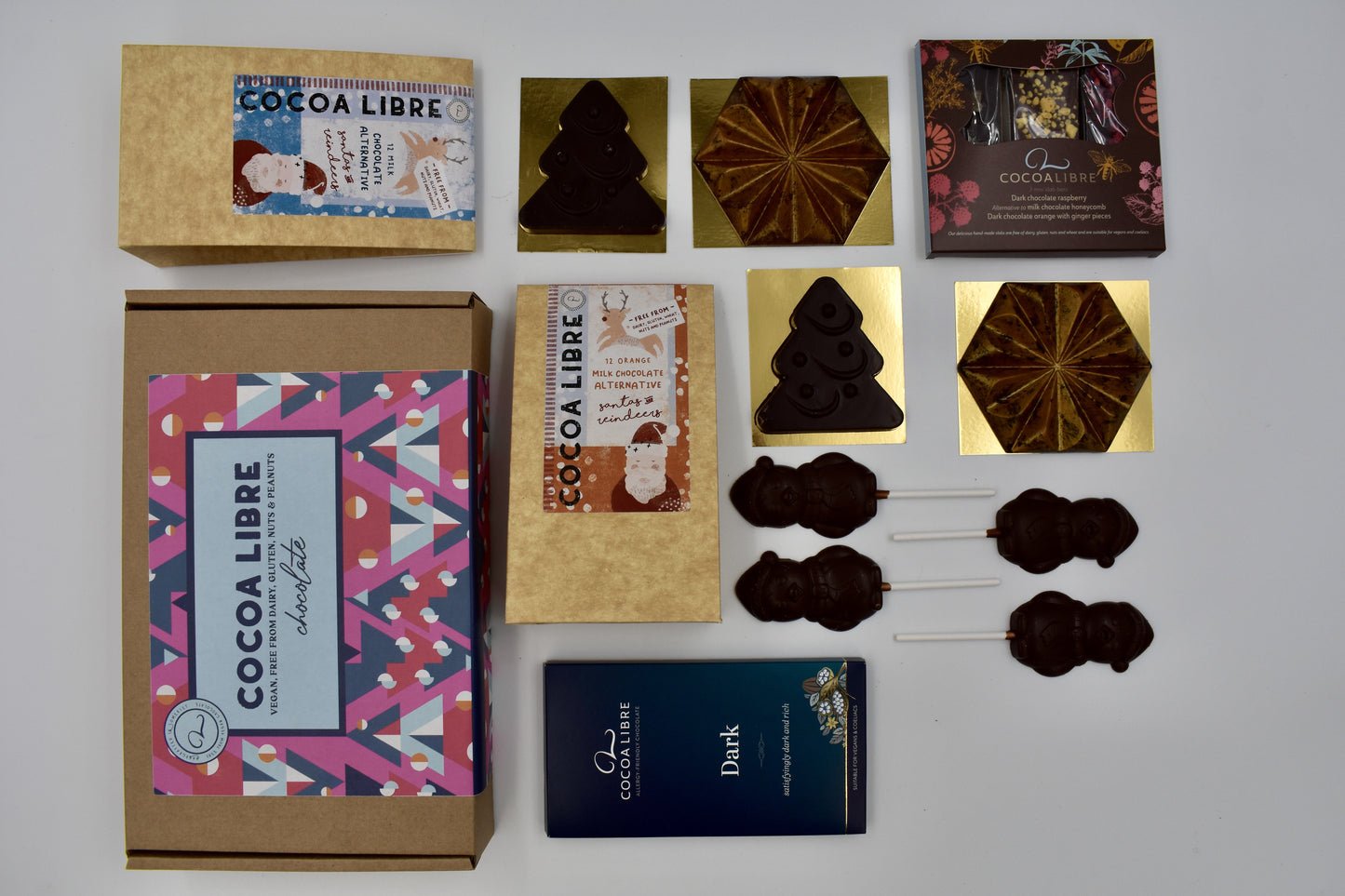 Christmas Chocolate Gift Box - Dairy-Free |  Gluten-Free | Nut-Free | Vegan