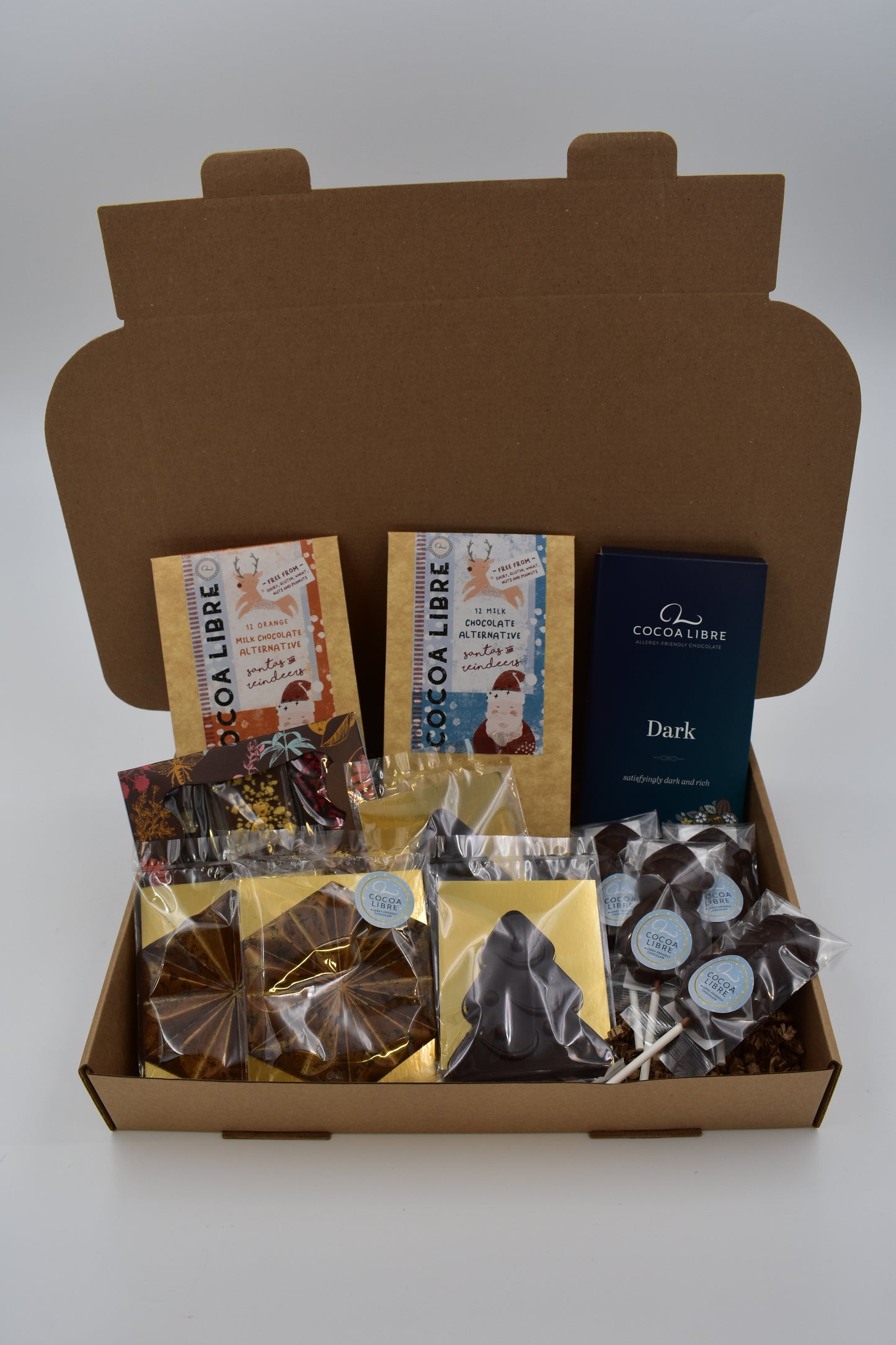 Christmas Chocolate Gift Box - Dairy-Free |  Gluten-Free | Nut-Free | Vegan