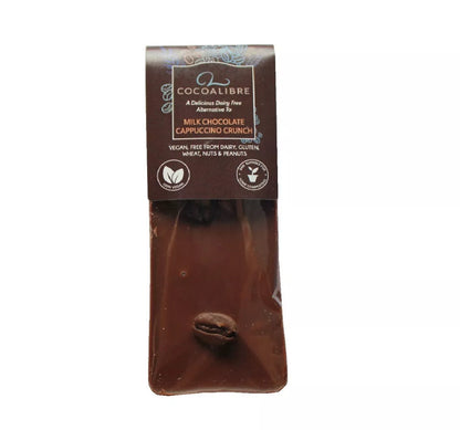 Cappuccino Crunch Rice Milk Chocolate Coffee Mini Slab | 40g Dairy Free Vegan - Cocoa Libre