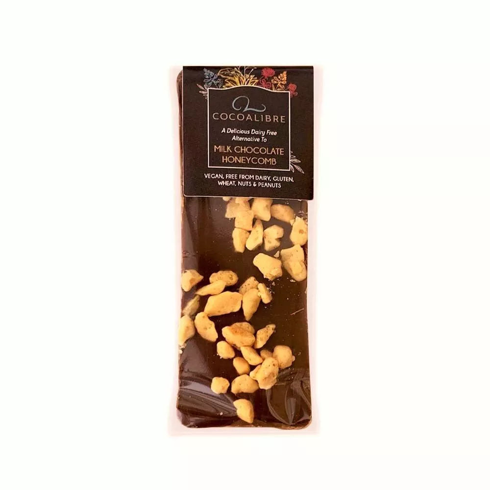 Honeycomb Rice Milk Chocolate Mini Slab | 40g dairy Free Vegan - Cocoa Libre