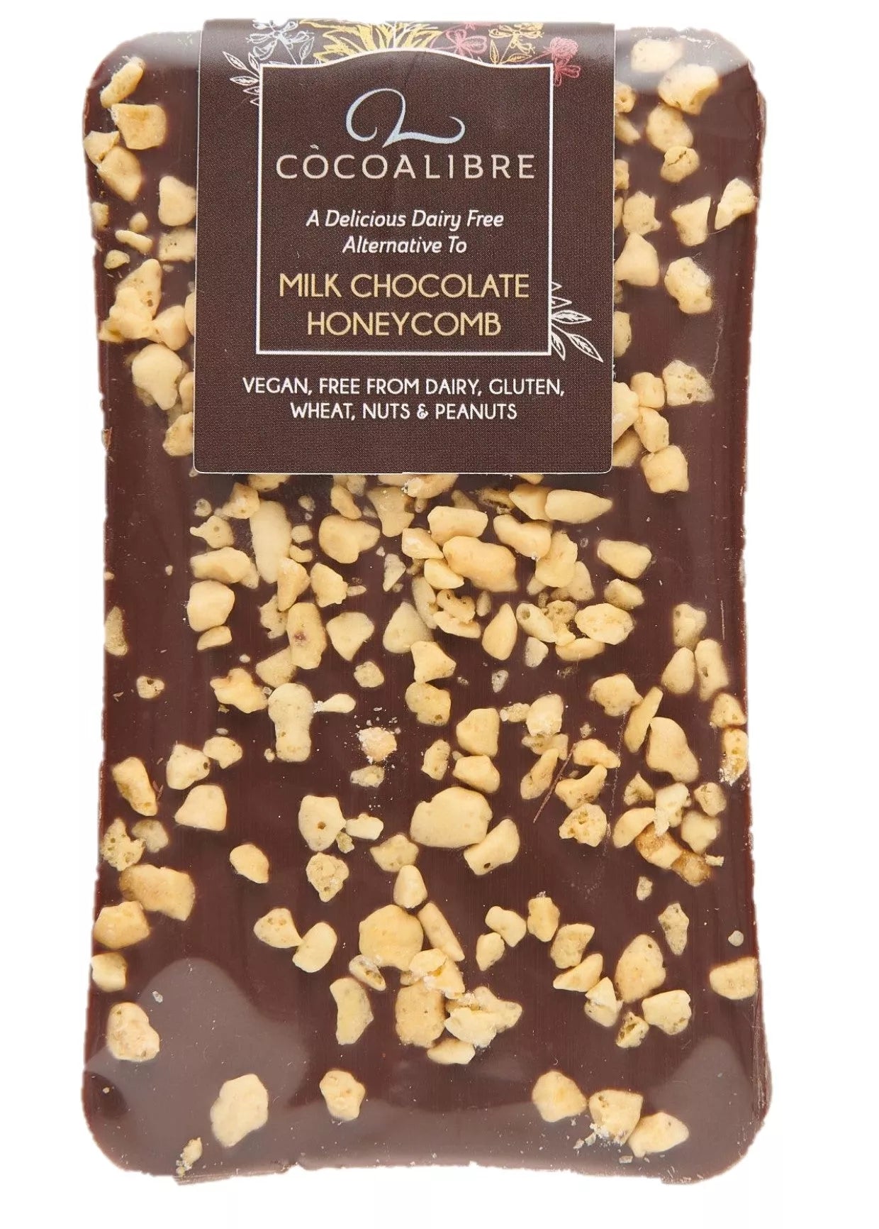 Honeycomb Rice Milk Chocolate Slab | 100g Dairy Free Vegan - Cocoa Libre