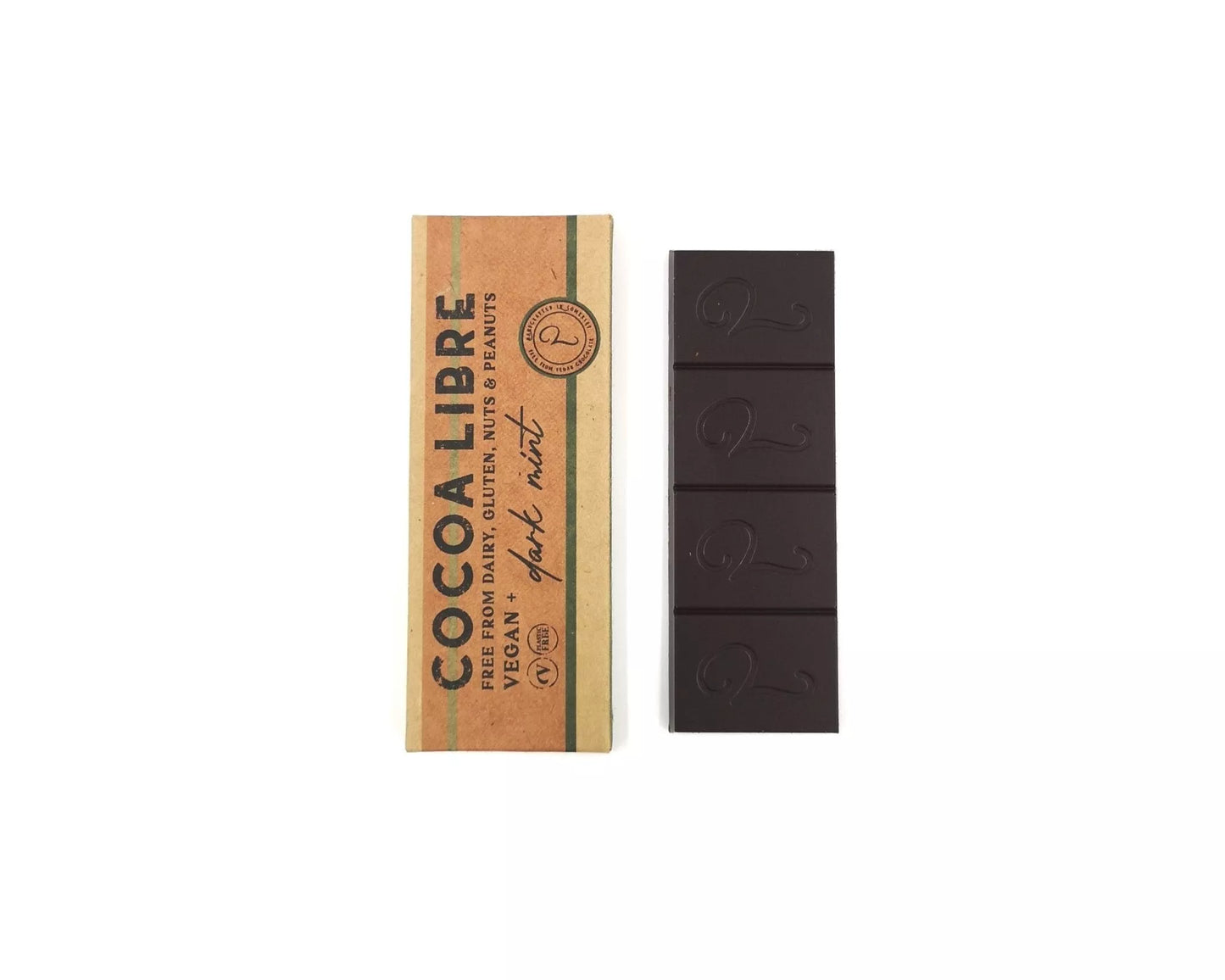 Mini Dark Mint Chocolate Bar | 35g Dairy Free Vegan - Cocoa Libre