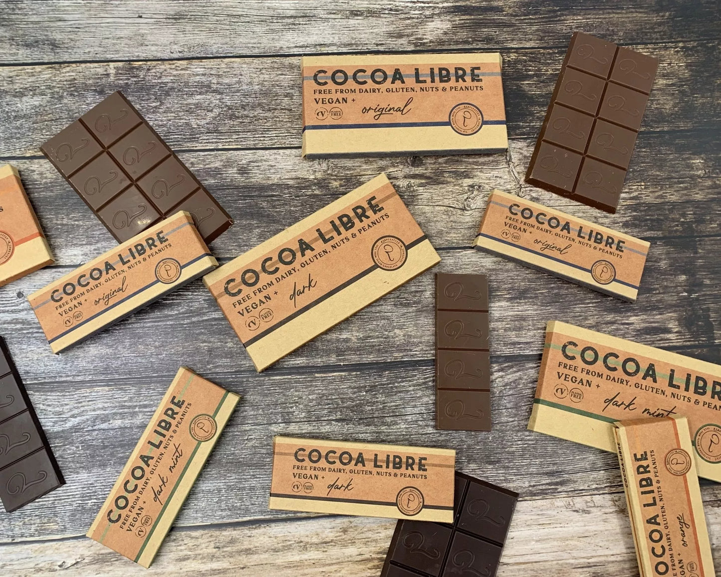 Mini Dark Mint Chocolate Bar | 35g Dairy Free Vegan - Cocoa Libre