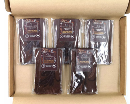 Salted Caramel Rice Milk and Dark Chocolate Slab | 90g Dairy Free Vegan - Cocoa Libre